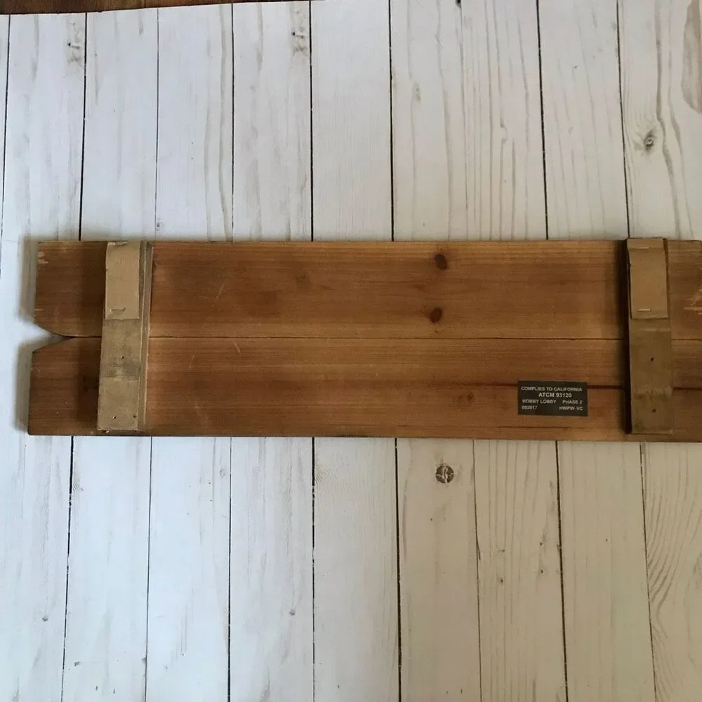 Times Square wood and metal sign Rustic 20” x 5.5” home decor
